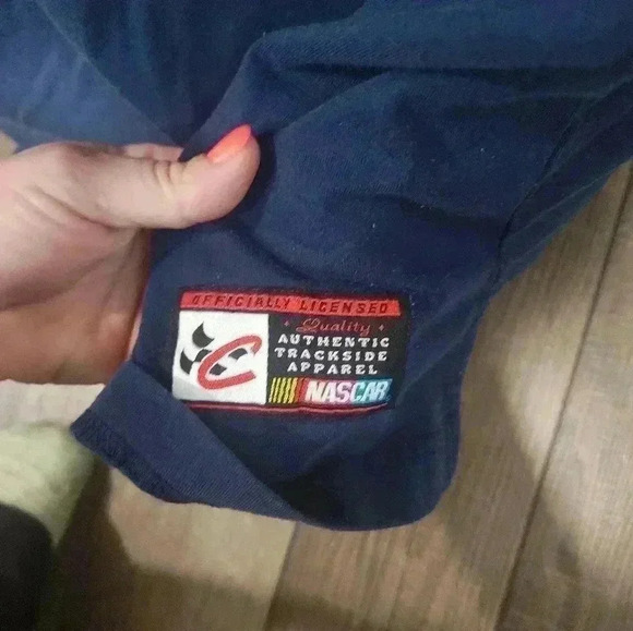 Chase Authentics Sweatshirt Men's Size L Navy Blue Vintage NASCAR Wallace #2 - Picture 2 of 6